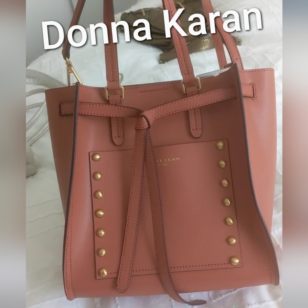 NWOT DONNA KARAN LEATHER BAG